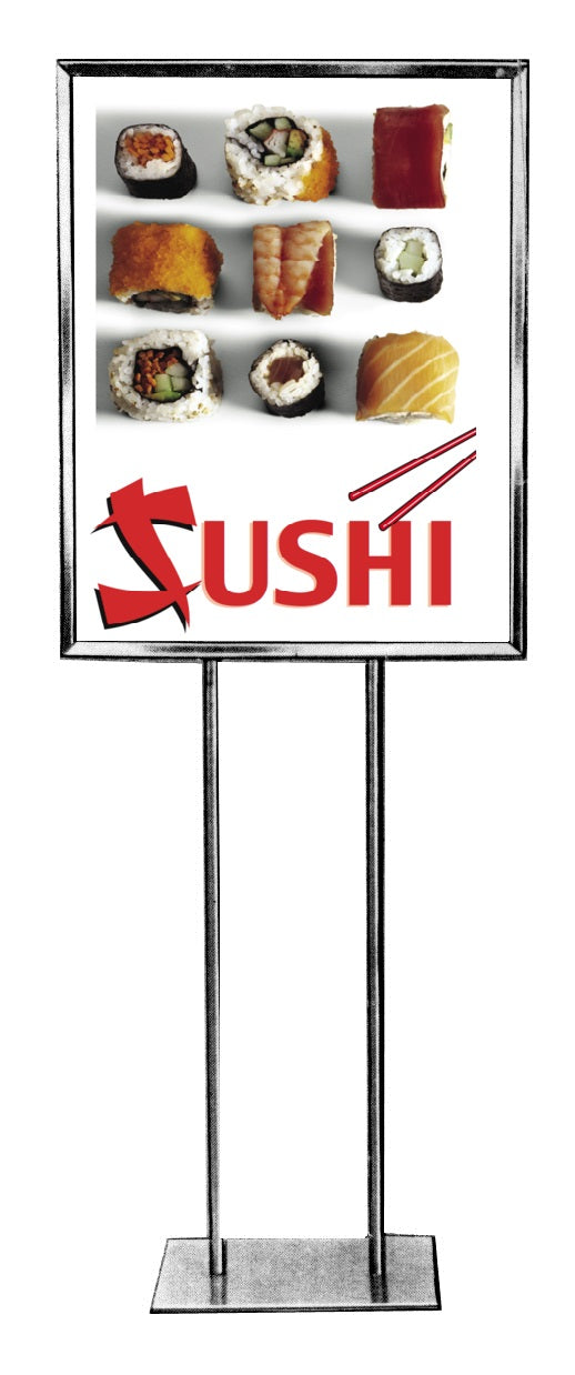 Sushi Floor Stand Stanchion Sign 22"W x 28"H