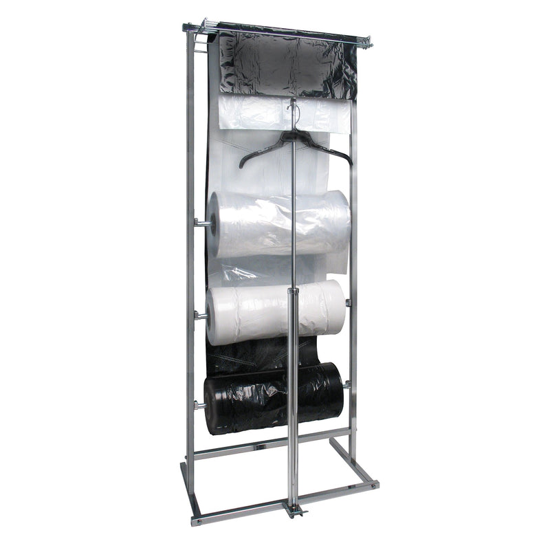 Three Roll Poly Bag Horizontal Dispensing Rack