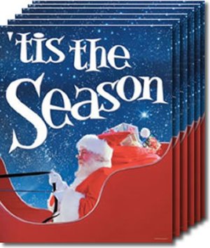 Value Pack! Tis The Season Christmas Sale Retail Store Posters