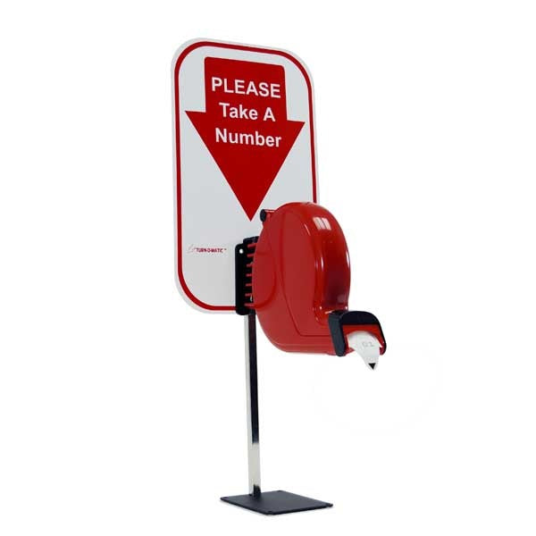 Take A Number Counter Top Ticket Dispenser Kit