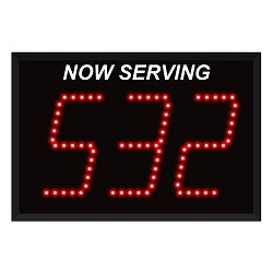 Wireless Take a Number System w/ Countertop Ticket Dispenser- 3 Digits