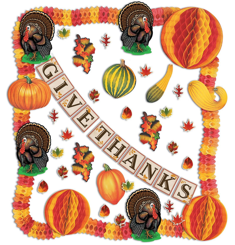 Thanksgiving Display Decoration Kit- 25 pieces - screengemsinc