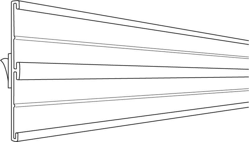 2-Track Sign Holder Channel with Adhesive back