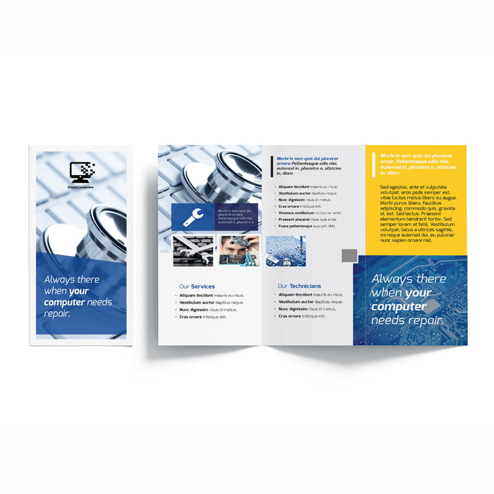 Tri- Fold Brochures-Custom Printed