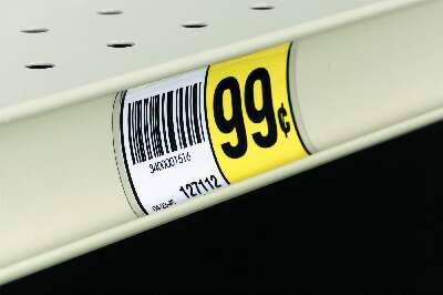 Clear PVC Shelf Strips for Gondola Price Channels 3.5"