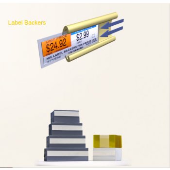 Price Channel Label Holders-Backers for Price Tags or Labels- 3 L x 1.25 H -1000 pieces