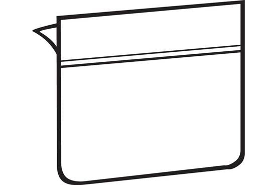 Price Tag Label Holder with Adhesive 2"W-100 pieces