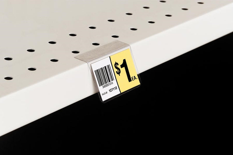 Price Tag Label Holder with Adhesive 2"W-100 pieces