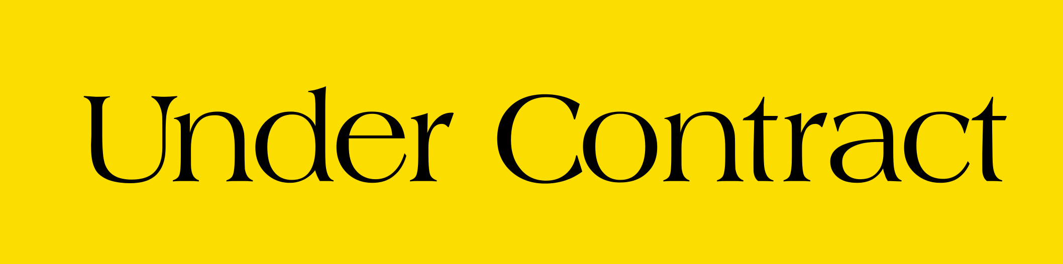 Under Contract Rider Under Contract Real Estate Sign Riders-Yellow 24