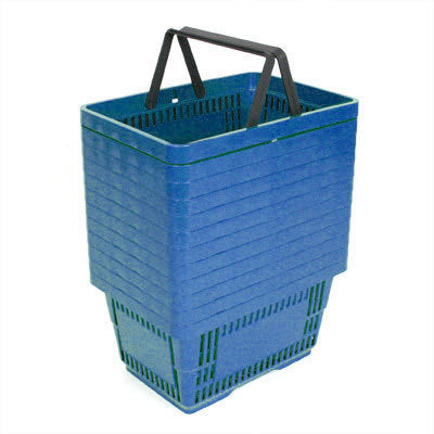 Shopping Hand Baskets Large-Blue-set of 12