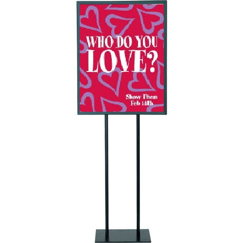 Valentine's Day Poster-Floor Stand Stanchion Sign-22" W x 28" H