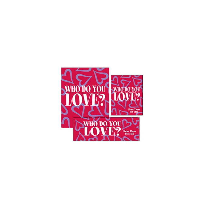 Valentine's Day Sale Event Retail Sign Kit- 20 pieces