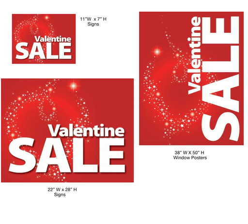Valentine Sale Event Sign Kit