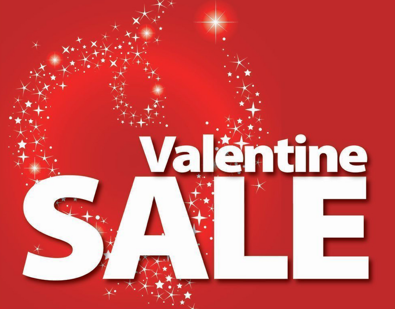 Valentine Sale Display Signs 7" X 11"- 10 signs