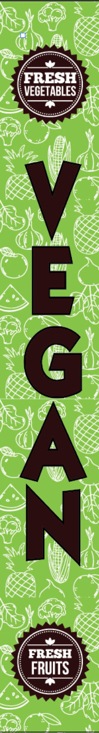 Vegan Aisle Invader Blade Sign