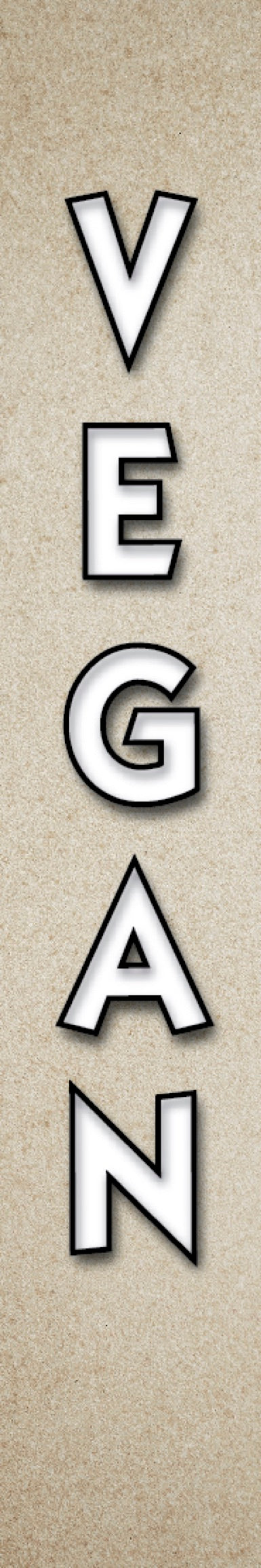 Vegan Aisle Invader Blade Sign