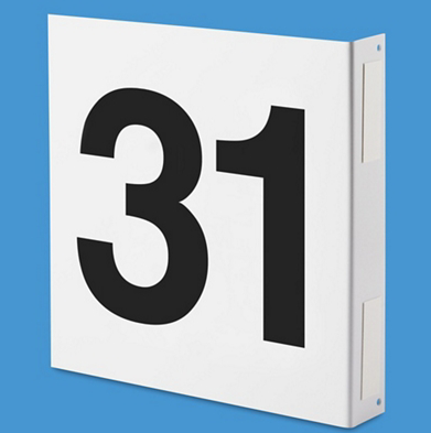 Warehouse L Shaped Aisle Markers-#31 thru #40