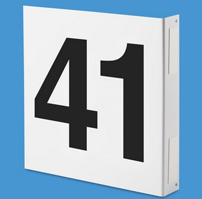 Warehouse L Shaped Aisle Markers-#41 thru #50