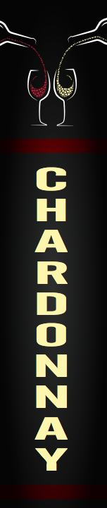 Wine Aisle Violator Invader Blade Sign-Chardonnay
