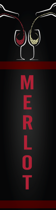 Wine Aisle Violator Invader Blade Sign-Merlot