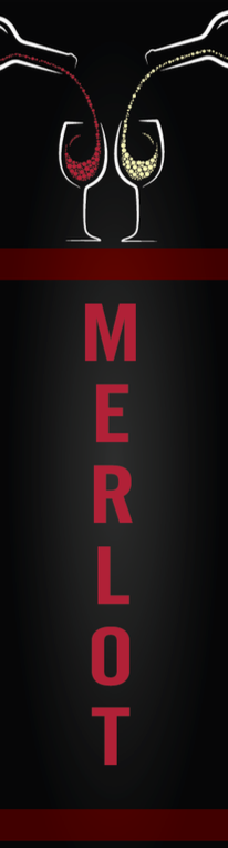 Wine Aisle Violator Invader Blade Sign-Merlot