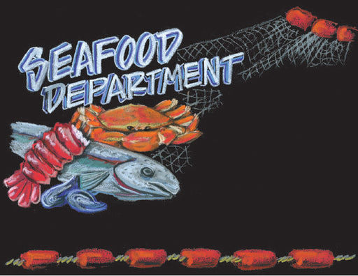 Write On Wipe Off Price Board- Seafood Department