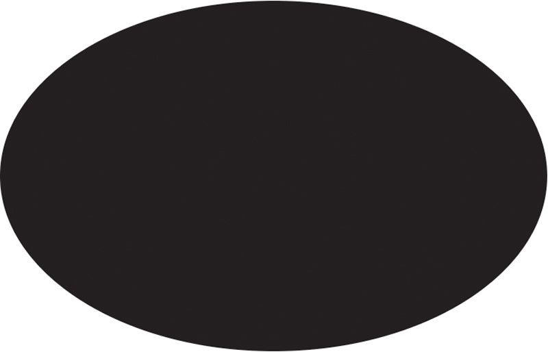 Write On Wipe Off Black Oval Case Tags