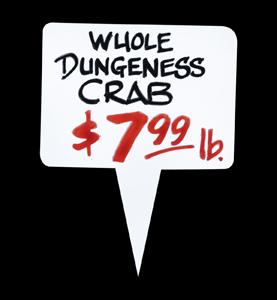 Seafood Large White Pricing Spear Picks