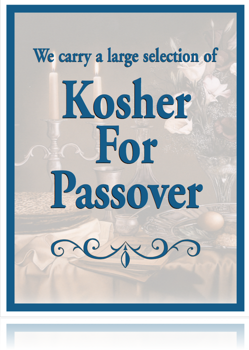 Kosher for Passover Window Sign-Poster-36"W x 48"H