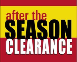 After the Season Sale Lawn-Yard Signs for Retail -24"W x 18"H