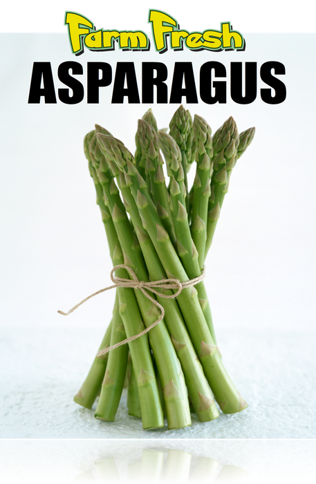 Produce Window Posters-Wall Signs -Asparagus -36"W x 48"H - screengemsinc