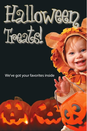 Halloween Window Signs Poster-36" W x 48" H