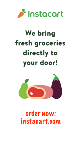 instacart App Website for Grocery Stores Custom Window Sign Poster-36"W x 48"H-Meat