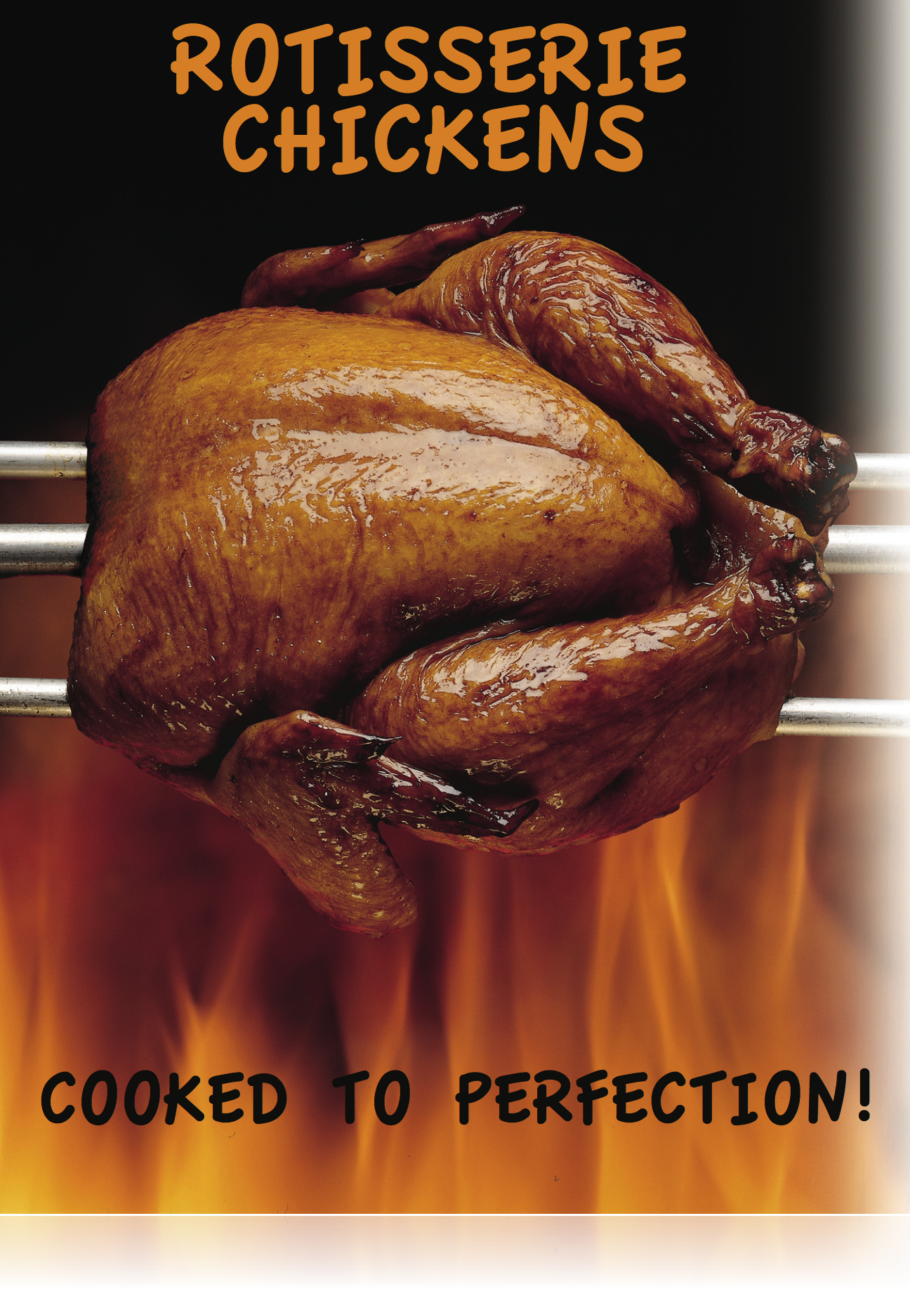 Rotisserie Chicken Window Sign Poster-36