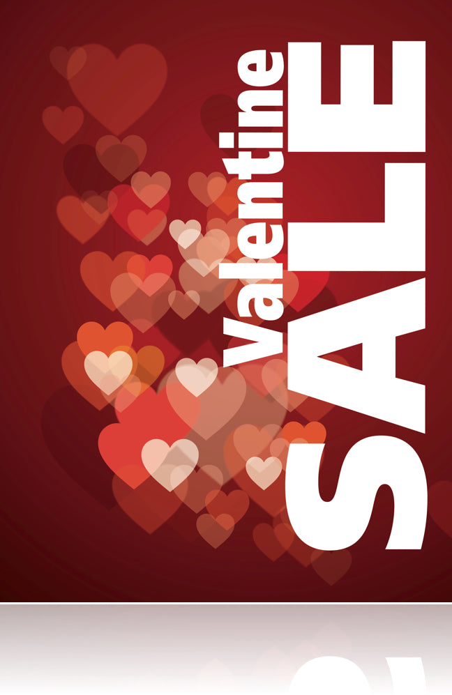 Valentine Sale Window Sign Poster -36" x 48"