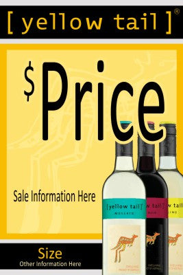Wine Sale Window Signs Poster-36" W x 48" H