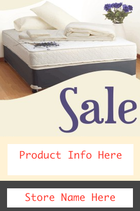 Mattress Sale Window Sign Poster