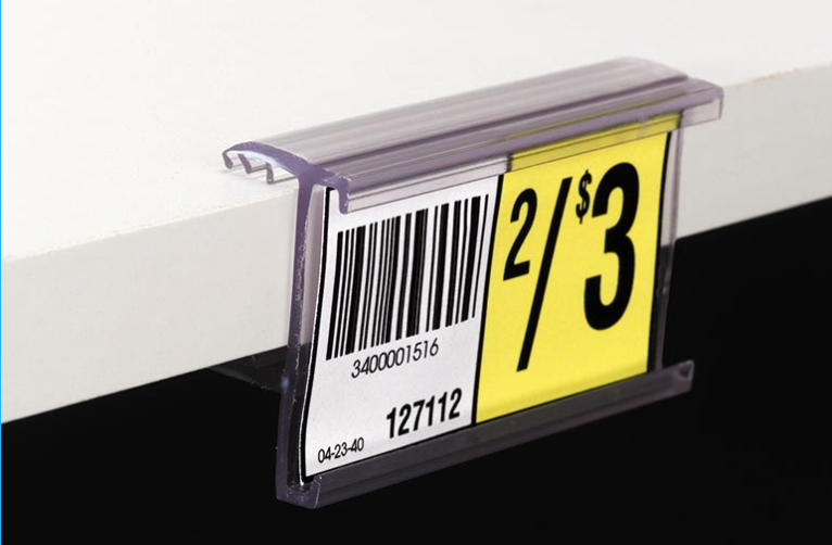 Price Tag Label Holders for Wooden Shelves-10 pieces