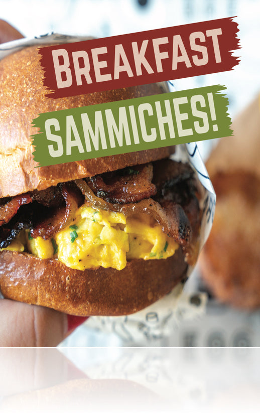 Breakfast Sandwiches Window Sign Poster-36"W x 48"H