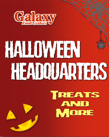 Galaxy Food Centers Halloween Window Poster-36"W x 48"H