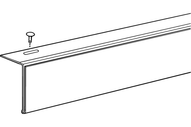 Flip Up Covered Face Sign Holders & Fasteners- 3"H- 50 pieces