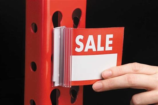 Sign Holders for Warehouse Teardrop Upright Shelving-10 pieces