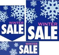 Winter Sale Sign Kit for retail stores