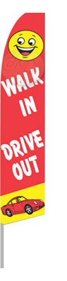 Walk In Drive Out Feather Flag Kit