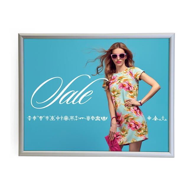 Wall Mount Silver Front Load Aluminum Snap Sign Frame-30x40