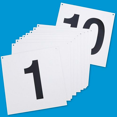 Warehouse Aisle Hanging Signs-Large Aisle Markers-#1 thru #10