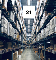Warehouse Aisle Hanging Signs-Large Aisle Markers-#21 thru #30