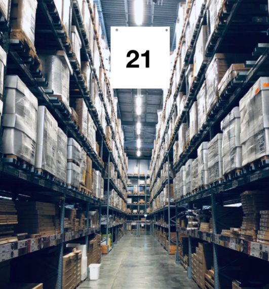 Warehouse Aisle Hanging Signs-Large Aisle Markers-#21 thru #30