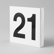 Warehouse L shaped aisle signs
