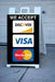 Signicade® We Accept Credit Cards A Frame Sign Insert